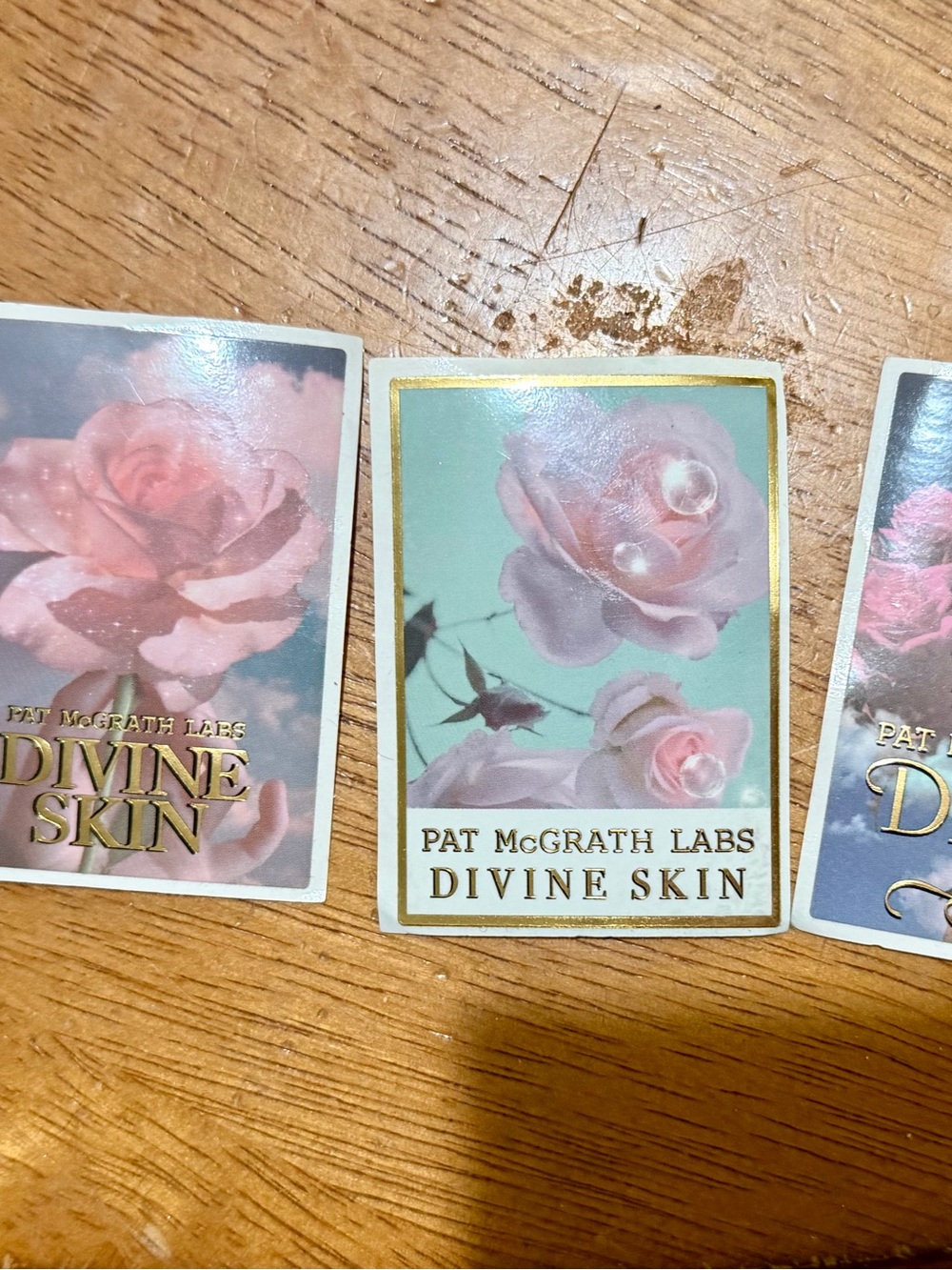 Pat McGrath Divine Skin Sticker - Pink Roses with Gold Foil